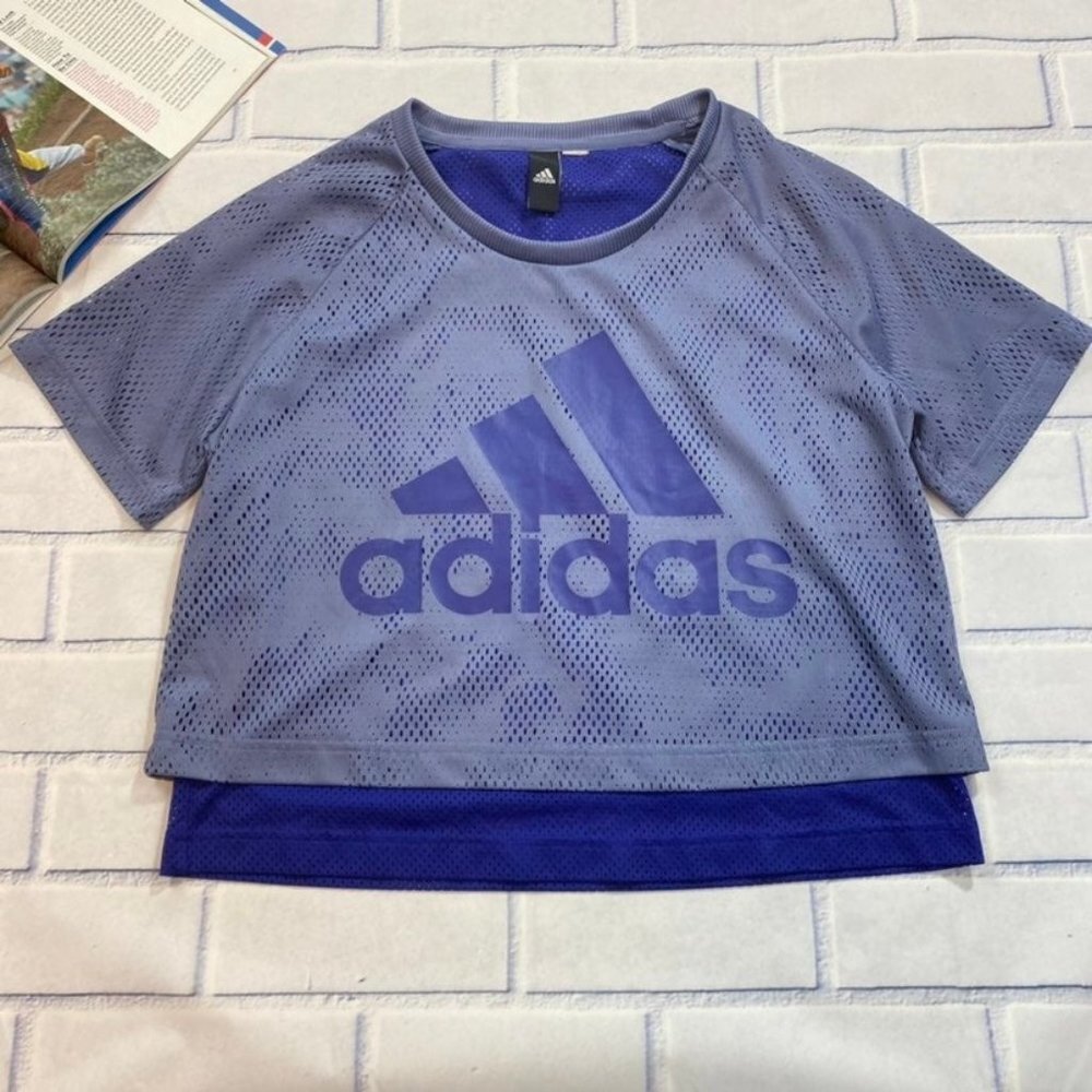 Adidas 3-Stripes Women's Crop Jersey shirt top